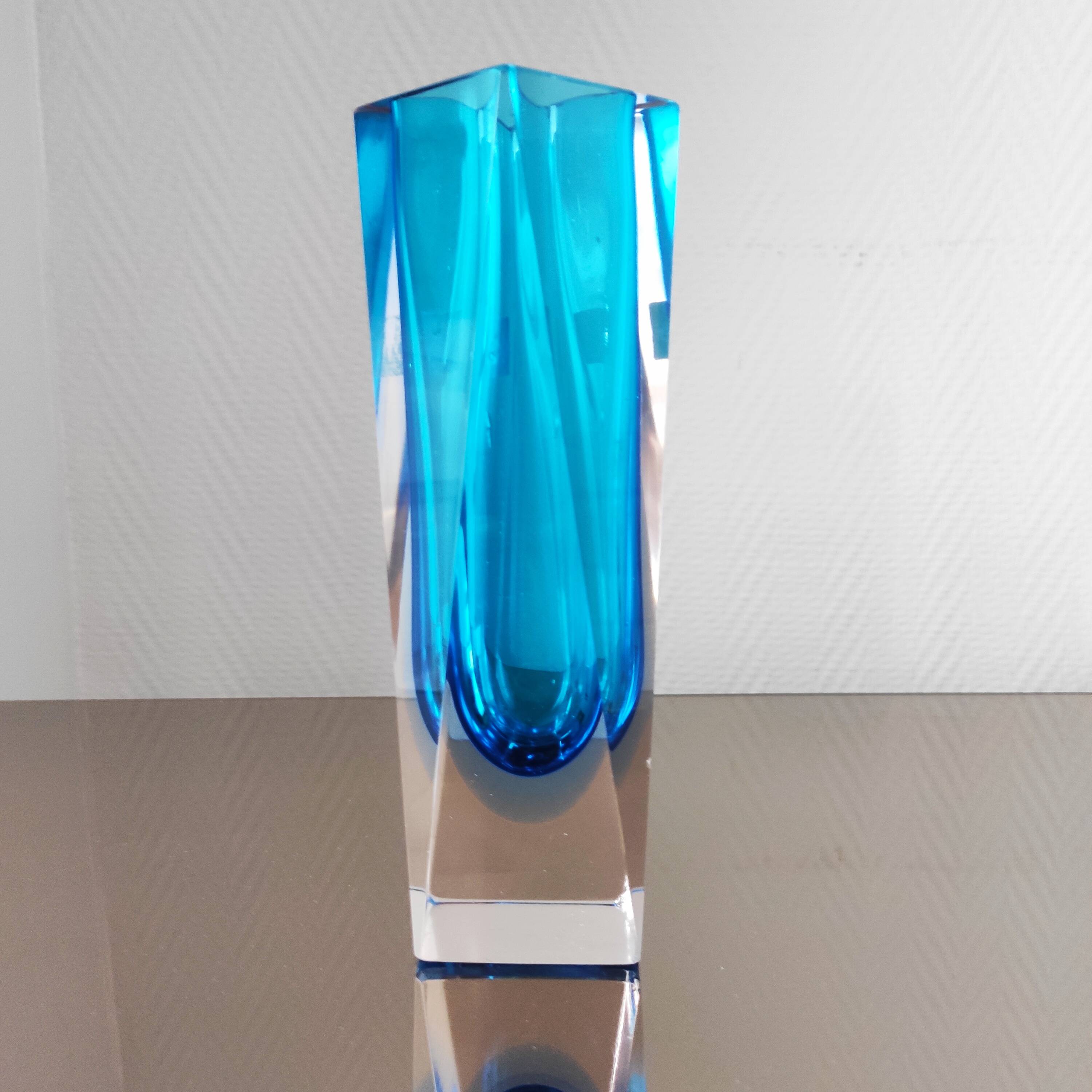 Vintage Murano Sommerso Vase