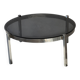 Table basse, chrome et verre fumé, 1970
