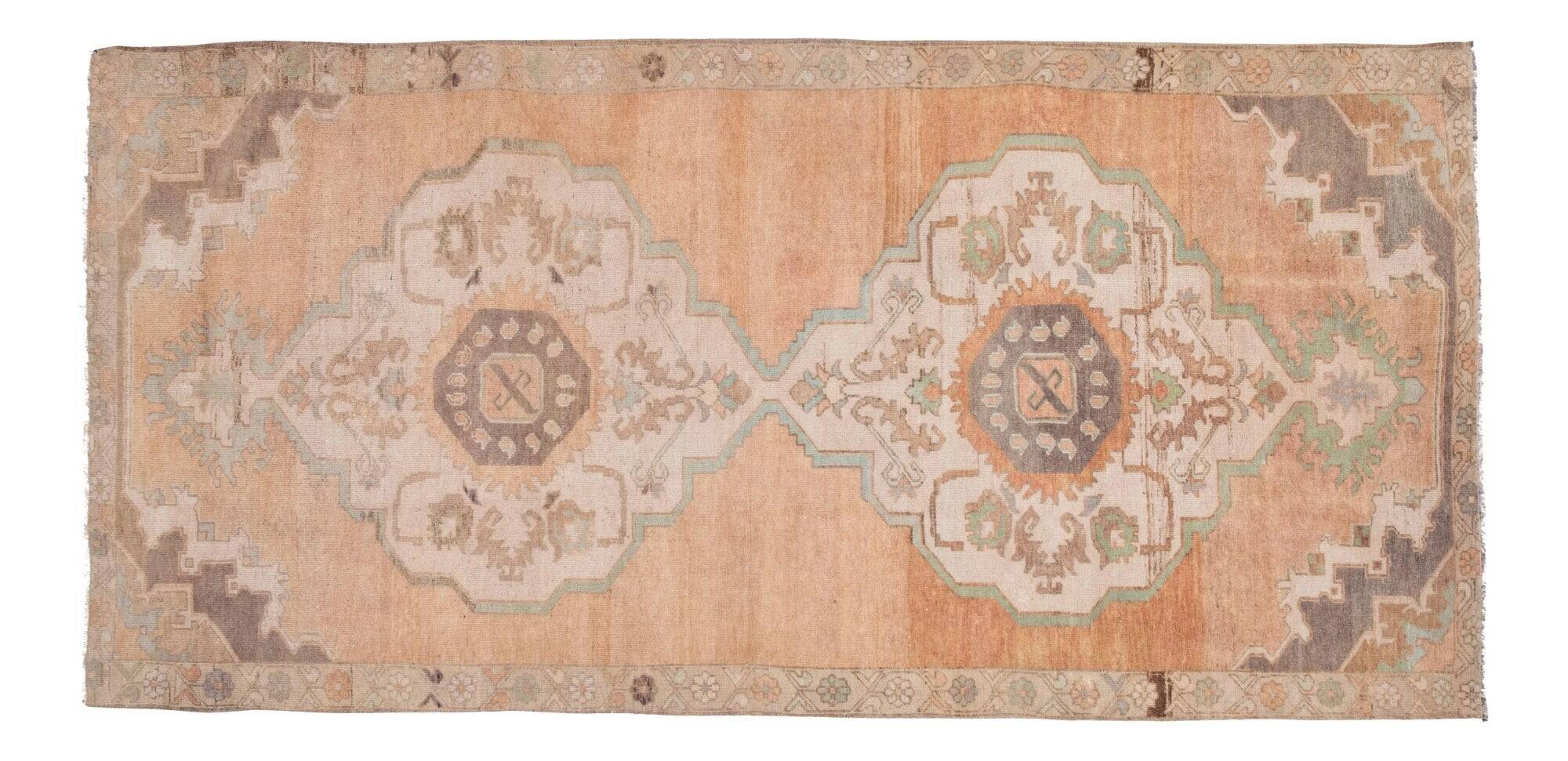 Vintage Turkish hallway rug 150x313 cm
