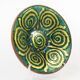 Centerpiece - email of limoges-geometric pattern mid century