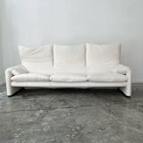 Maralunga 3-seater sofa by Vico Magistretti for Cassina Italy 1973