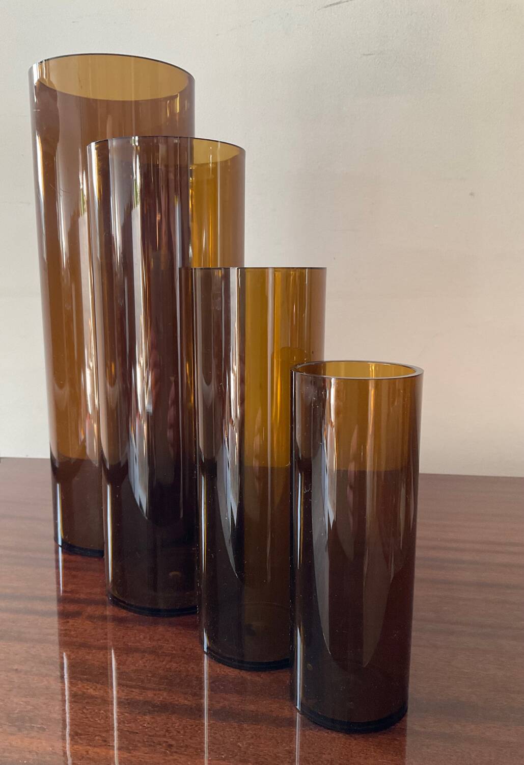 Series of 4 Jacques Bedat nesting vases from the 70s