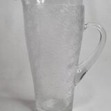 Pitcher of the Sèvres crystal plant with a "grivré" pattern, 26 cm