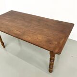Small farmhouse table / desk in solid cherry wood