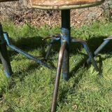 6 adjustable industrial workshop stools, 50s/60s