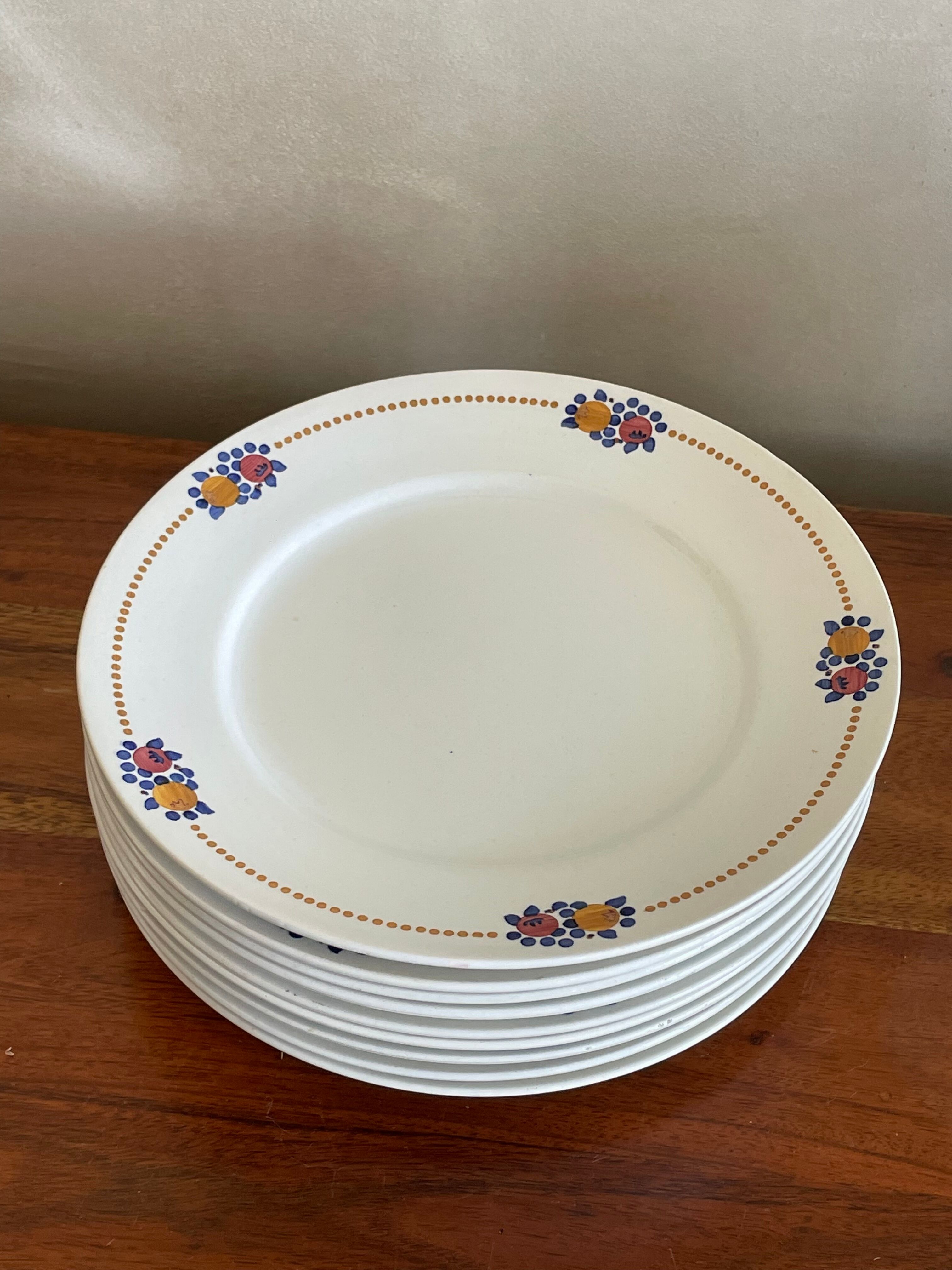 Lot de 9 assiettes Villeroy et Boch