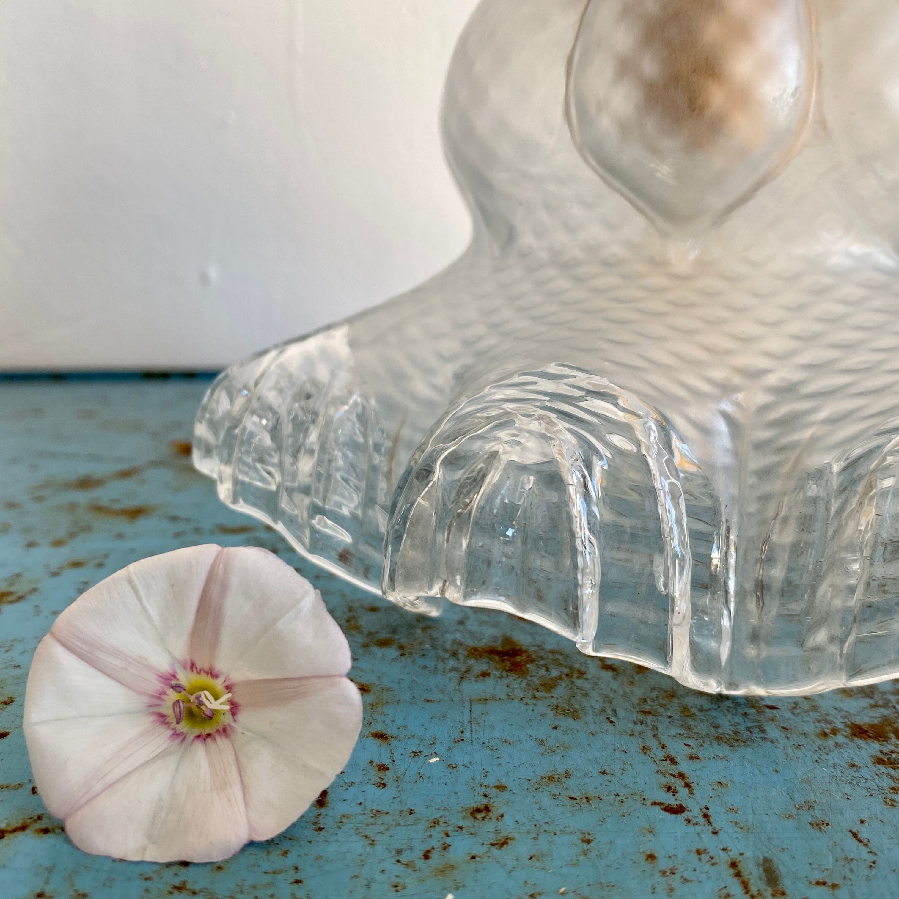 Vintage tulip stroller in transparent and frosted glass