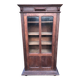 Armoire vintage parisienne à 1 porte vitrée en chêne massif.