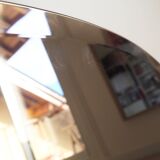 Smoked beveled mirror