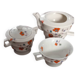 Haviland sugar bowl, jug and cup set