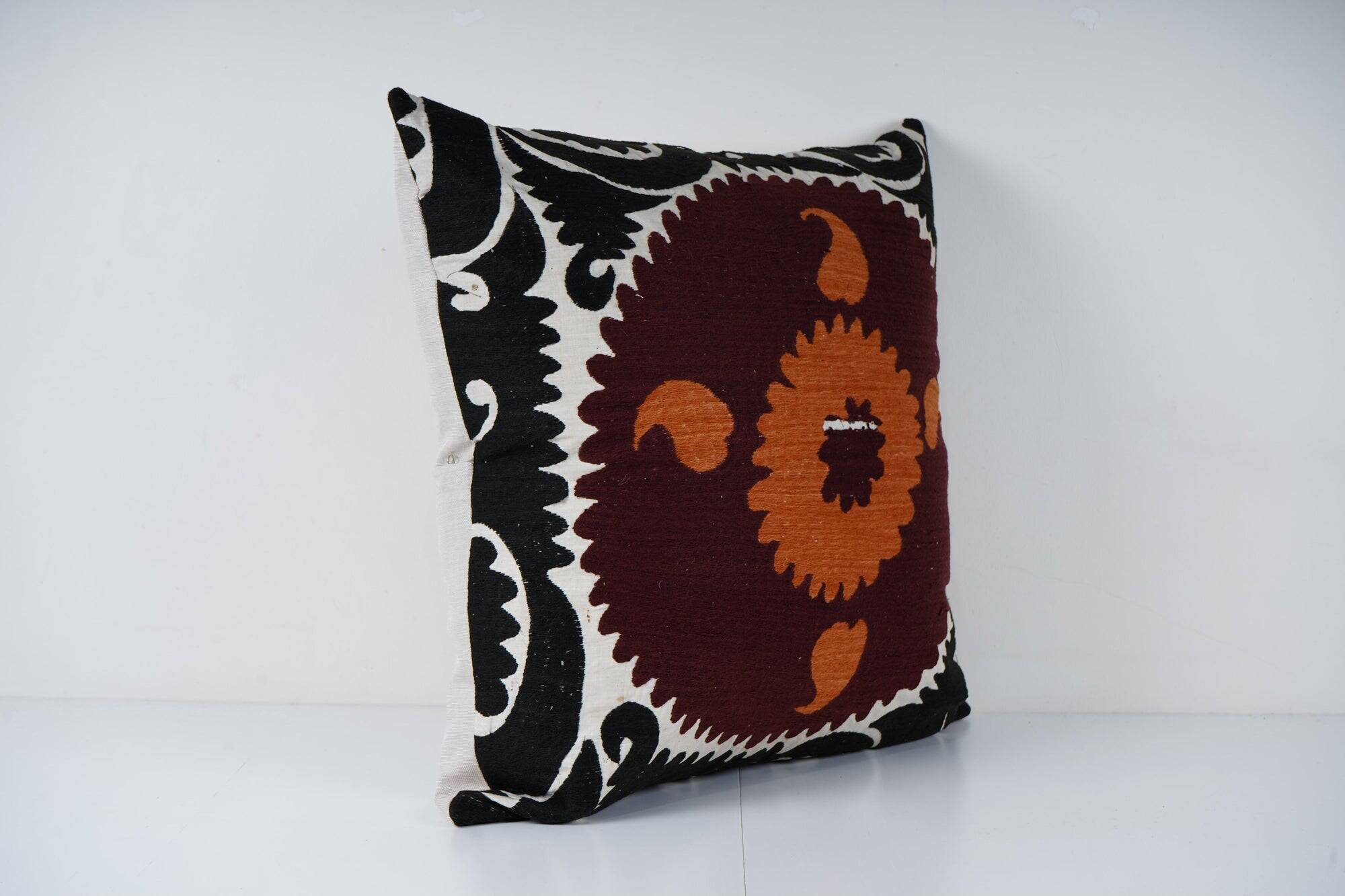 Vintage embroidered cushion cover 69x71 cm