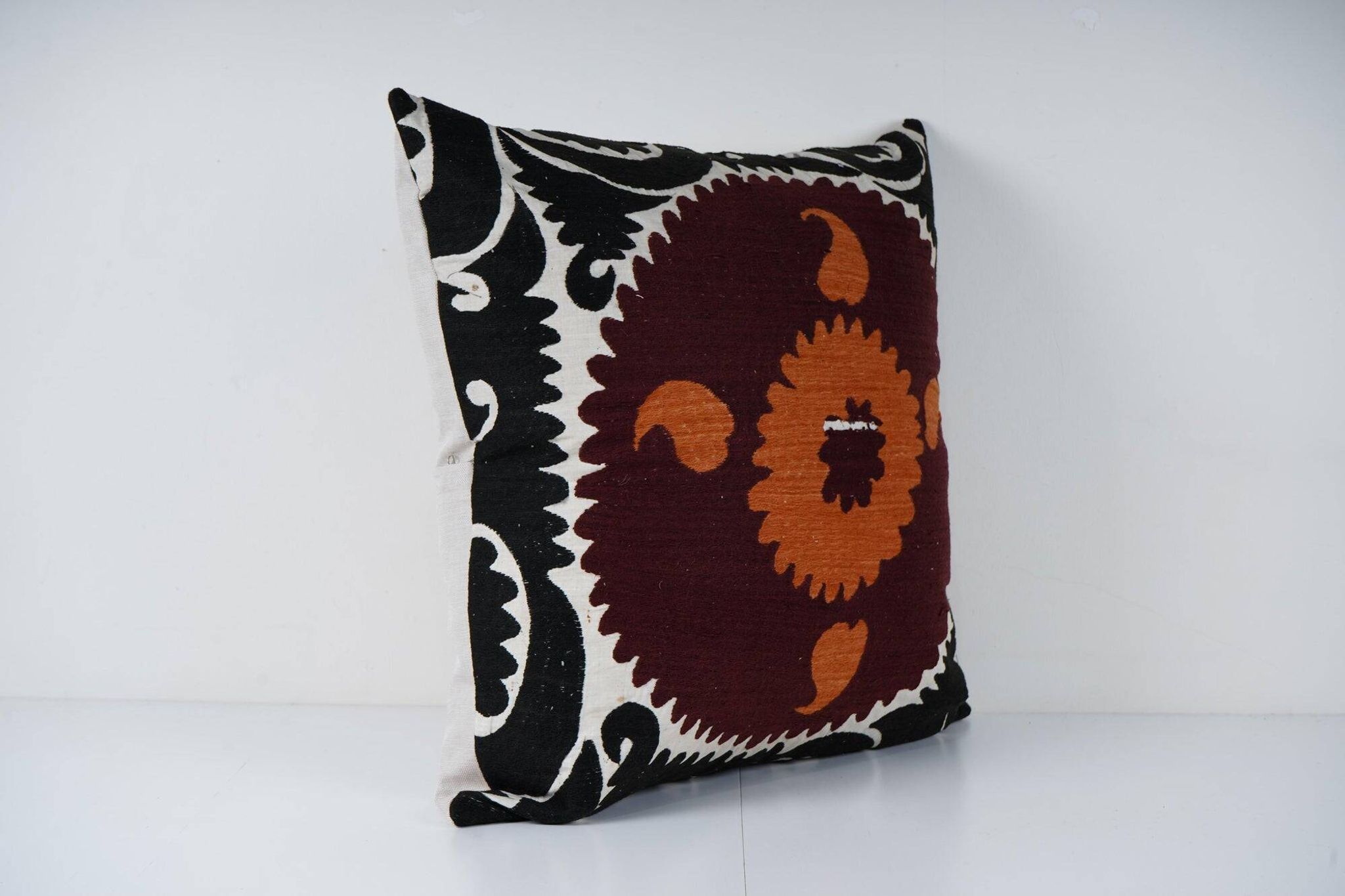Vintage embroidered cushion cover 69x71 cm