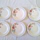 6 flat plates on St Amand earthenware