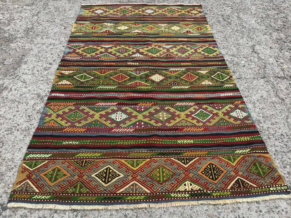 Area rugs 6x10, large rug, rug for kitchen, Anatolian rug, Kilim carpet
