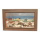 Original Swedish Oil on Panel – “Coastal Village” by Frans Lundberg Vintage
