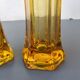 Set de 2 vases vintage 1950  jaune orangé