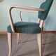 Green Art Deco bridge armchairs