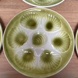 Set of 6 oyster plates in Earthenware Mill of Wolves