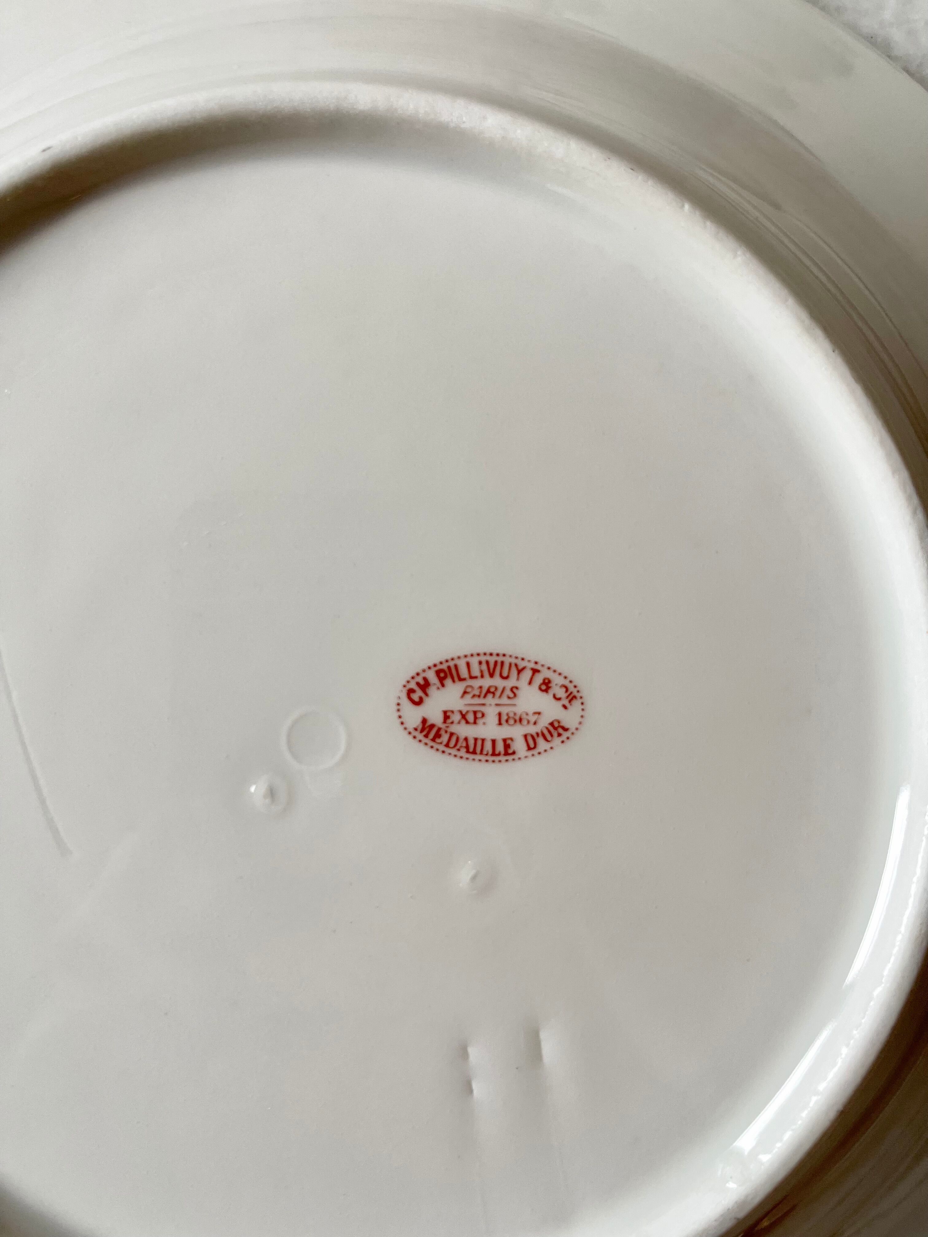 Table service in porcelain ch pillivuyt 81 pieces