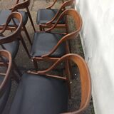 Lot 6 Scandinavian Teak chairs by Johannes Andersen Samcom Circa 1960