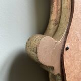 Golden resin shell mirror  46x75cm