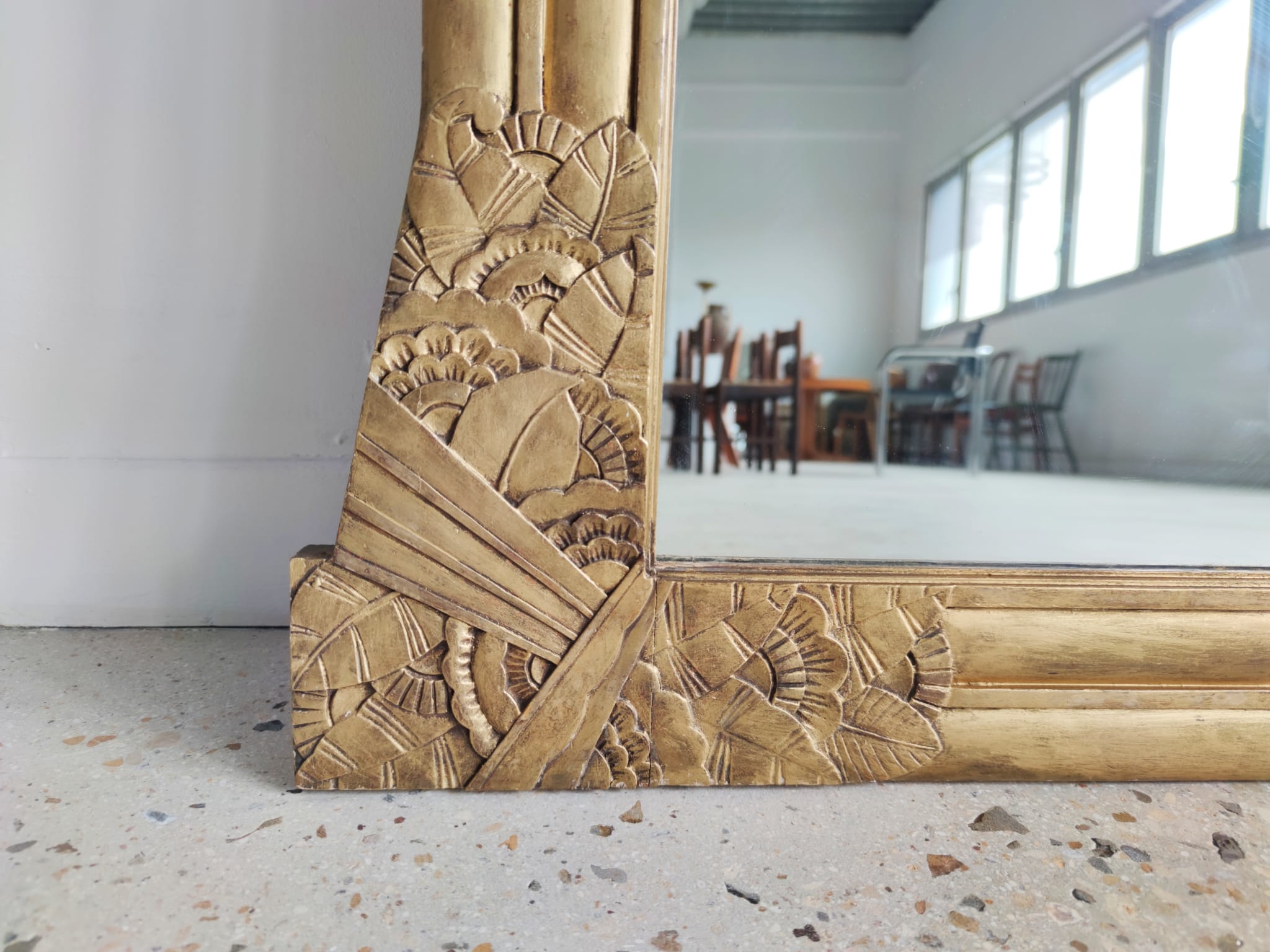 Golden mirror Art Deco
