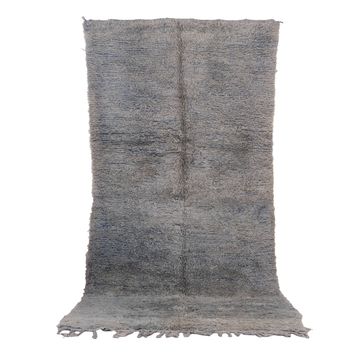 Tapis marocain vintage pâle 137 x 295 cm - Tapis en laine berbère - Tapis fait main