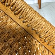 1960s Set of 6 Danish Teak Papercord Dining Chairs Model 84 by Niels Møller
