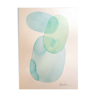 Abstract watercolor painting