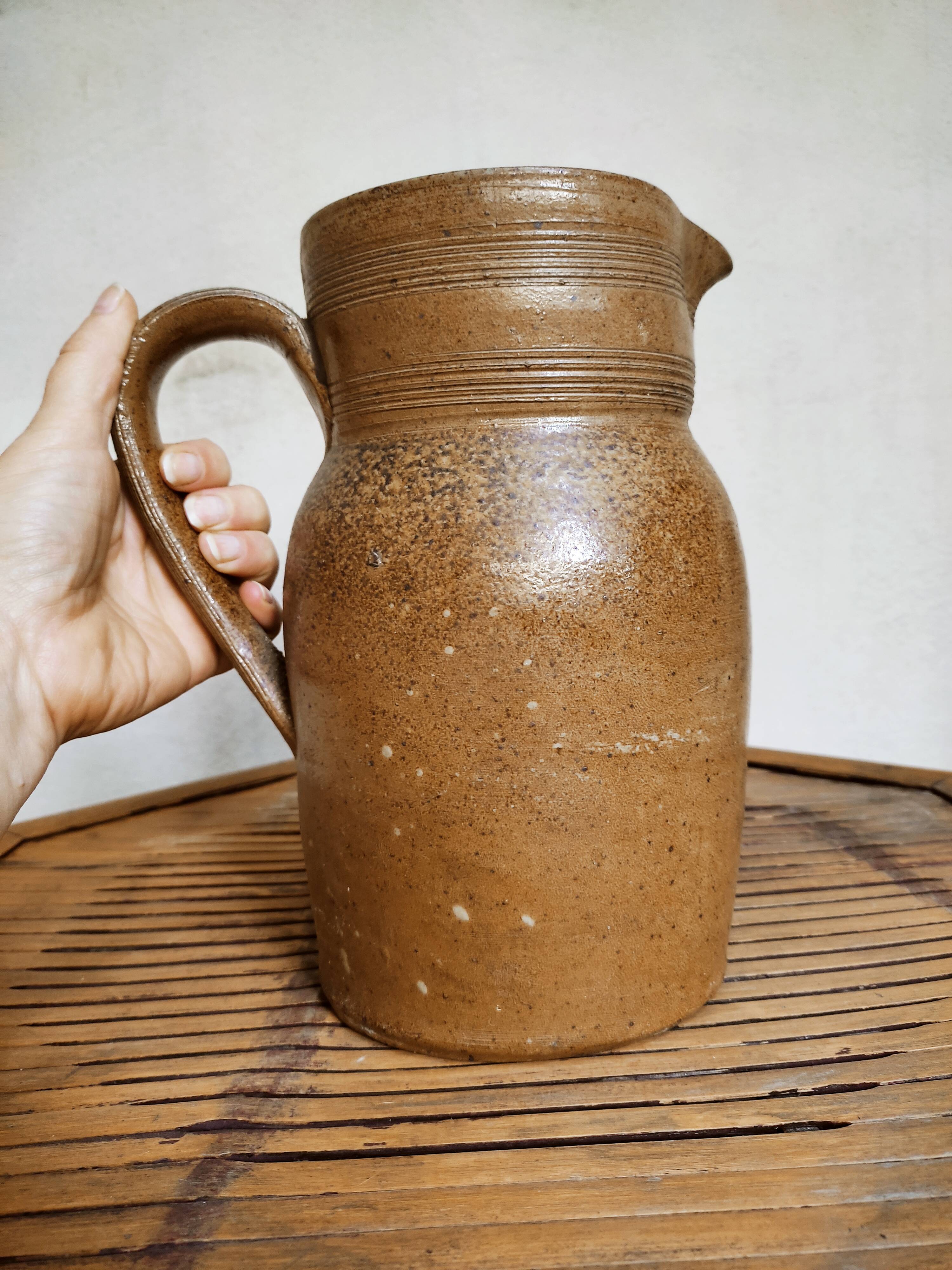 Large pitcher in pyrity sandstone