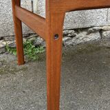 Table basse teck danois Trioh Mobler attribuée à Niels Bach, vintage, années 1960