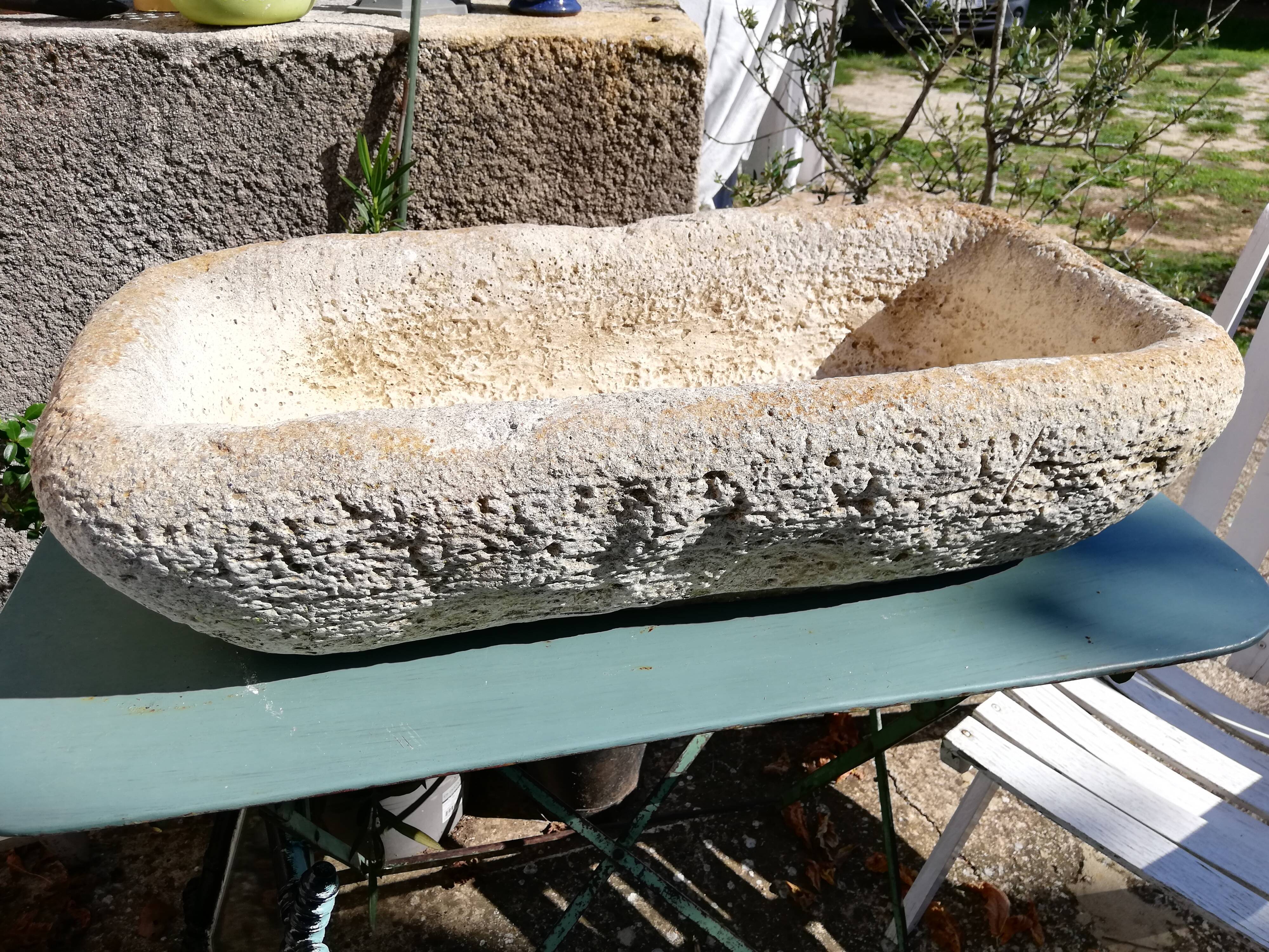 Vintage stone basin