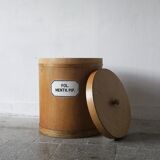 Antique wooden apothecary pharmacy storage