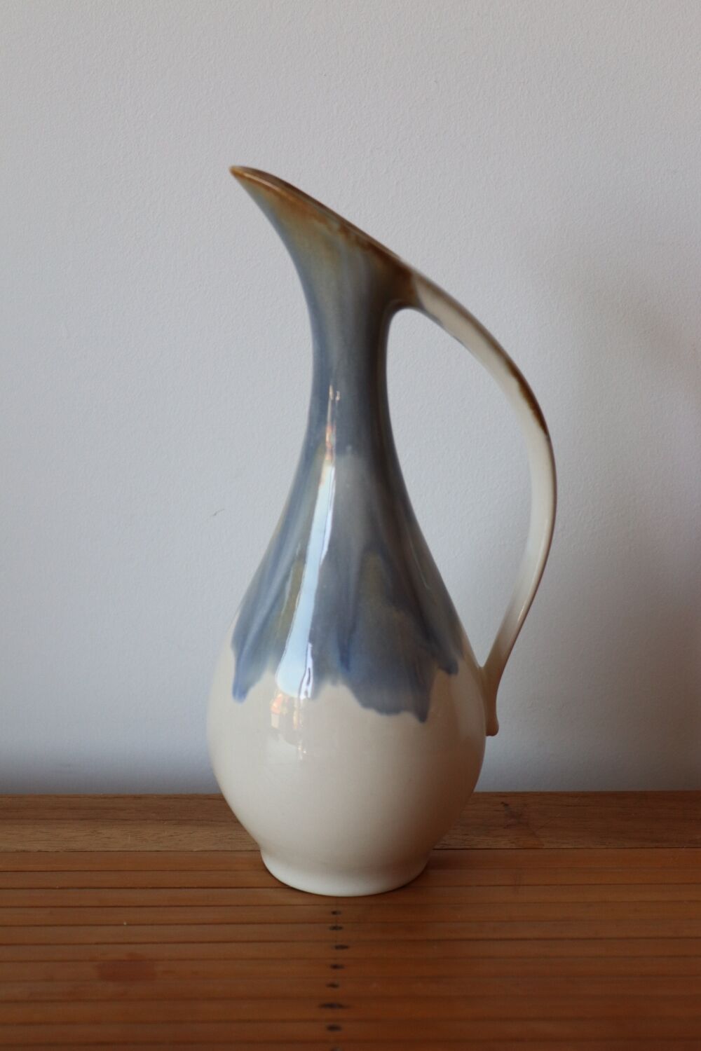 Cloud-stoneware oil pitcher