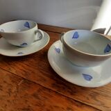 Pair of cups D. Porthault Limoges