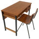 Desk of the 60 years with teak top, dutch