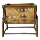 Vintage bamboo and cane magazine rack