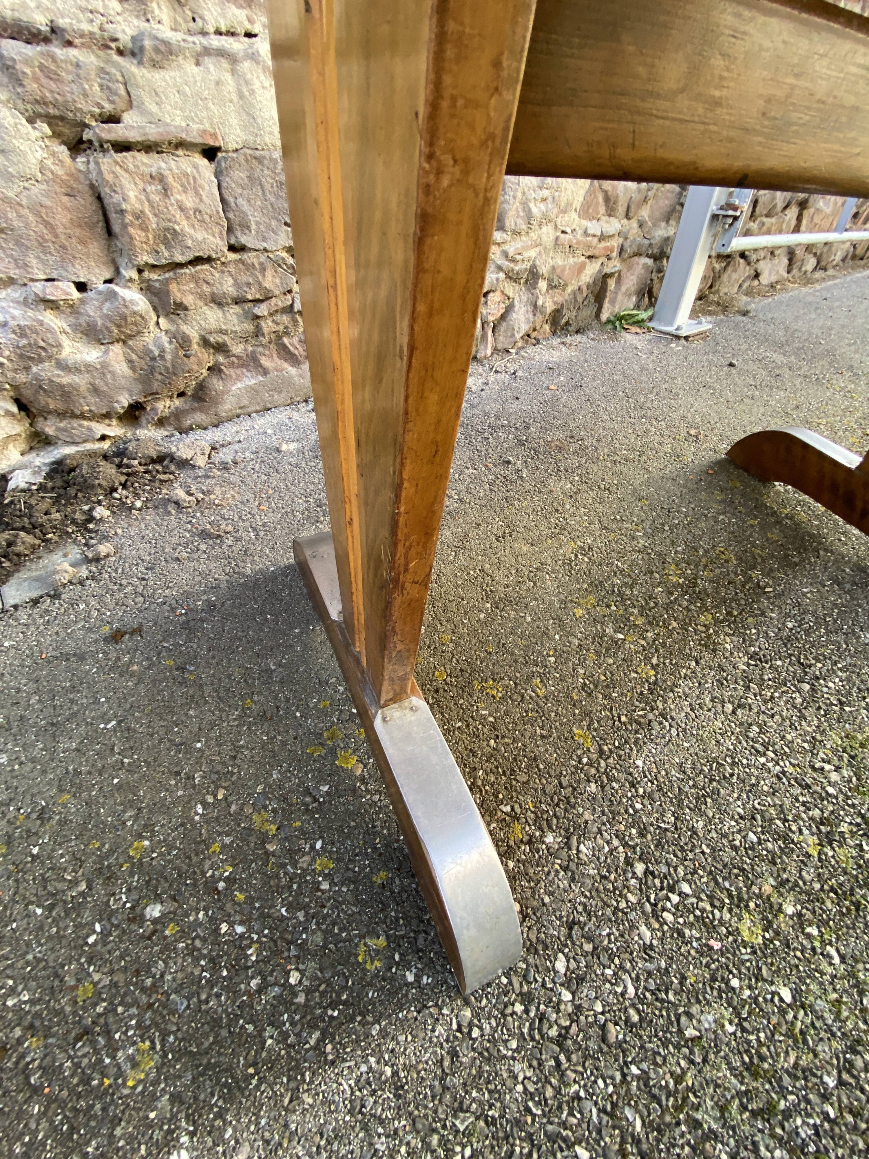 Art deco bistro coffee table covered in formica 1950