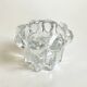 Moulded glass candlestick