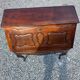 Curved donkey desk in walnut (secretary)