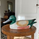 Duck Colbert vintage glazed ceramic sculpture