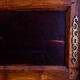 Old wardrobe cabinet in elm and solid walnut