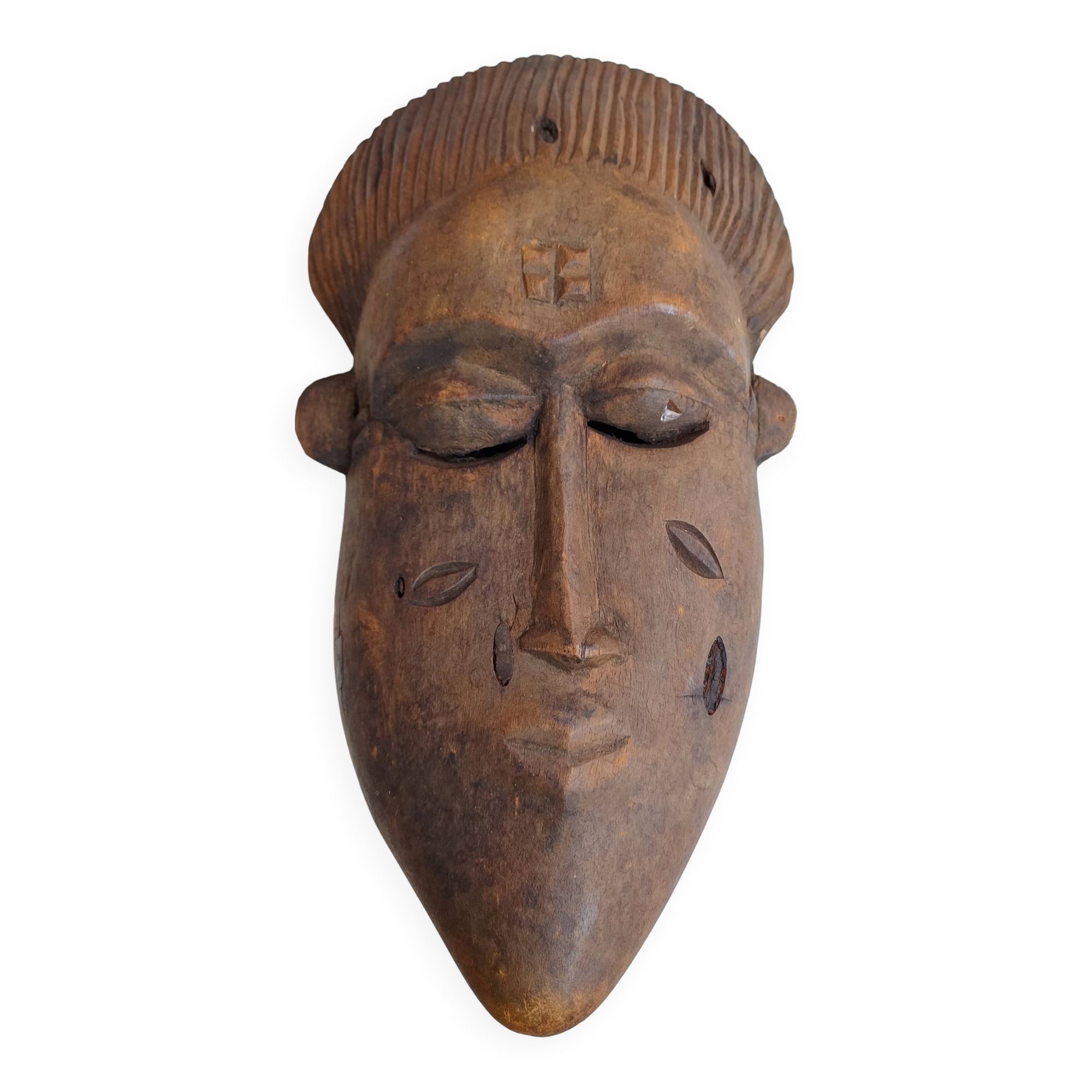 African wooden mask from the 50s