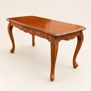 Louis XV coffee table in carved walnut