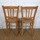 Paire de chaises bistrot Luterma bois brut