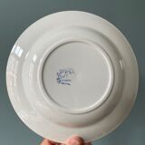 Set of 9 hollow plates 1900 "Butterfly" FF Pexonne