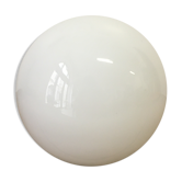 White glass globe