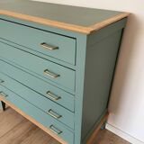 Vintage dresser, celadon green