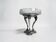 Art Deco, tripod fruit bowl in silver-plated metal by Gallia, crystal, circa 1930.