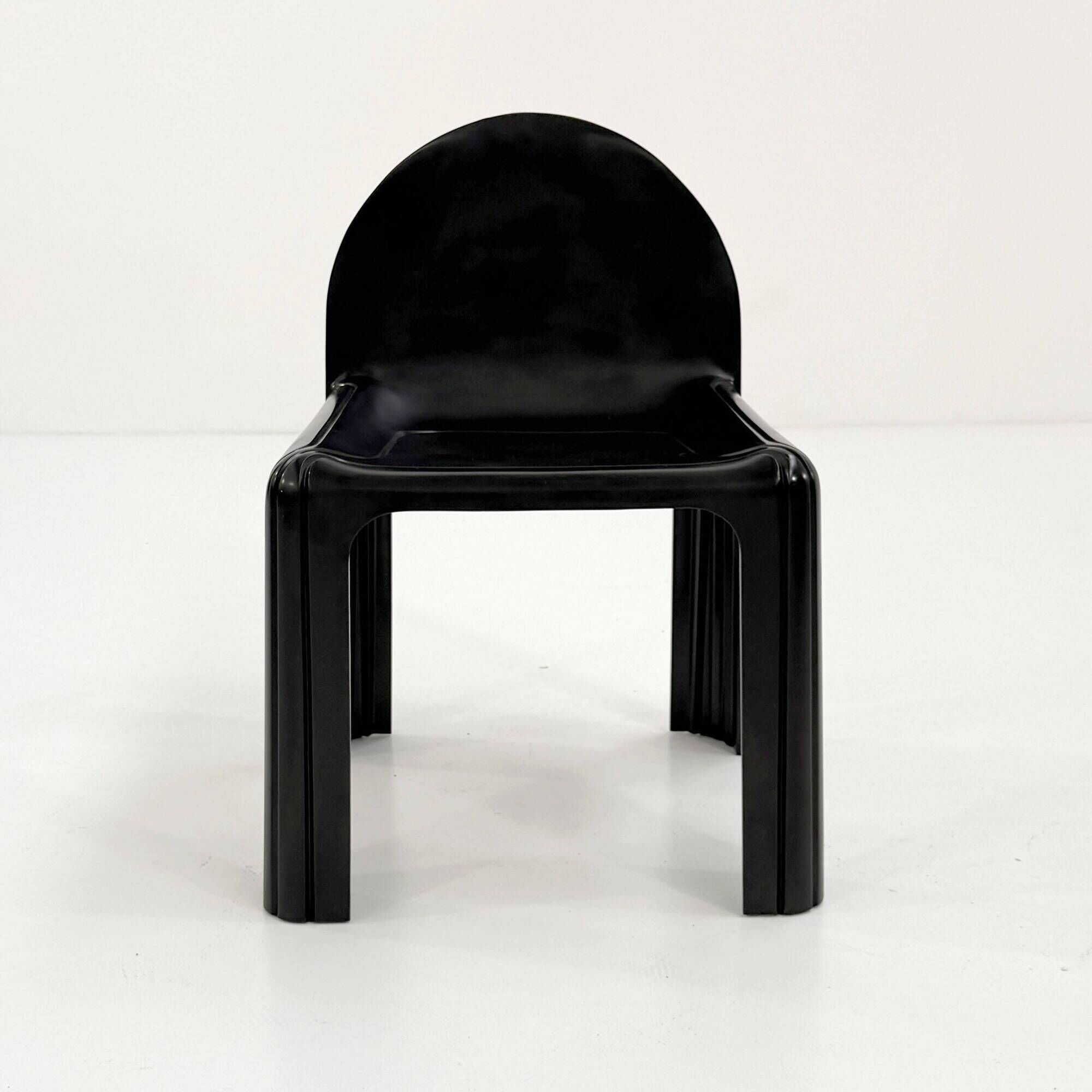 Black Chair Model 4854 Chair by Gae Aulenti for Kartell, 1970